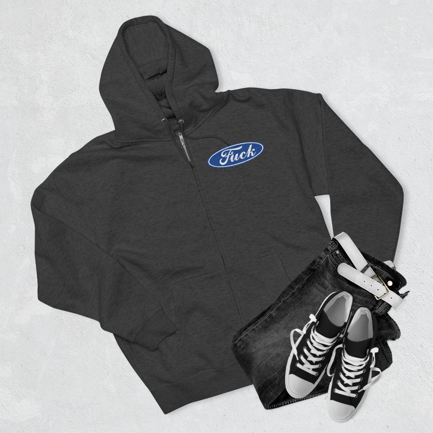 Fuck Zipped Hoodie