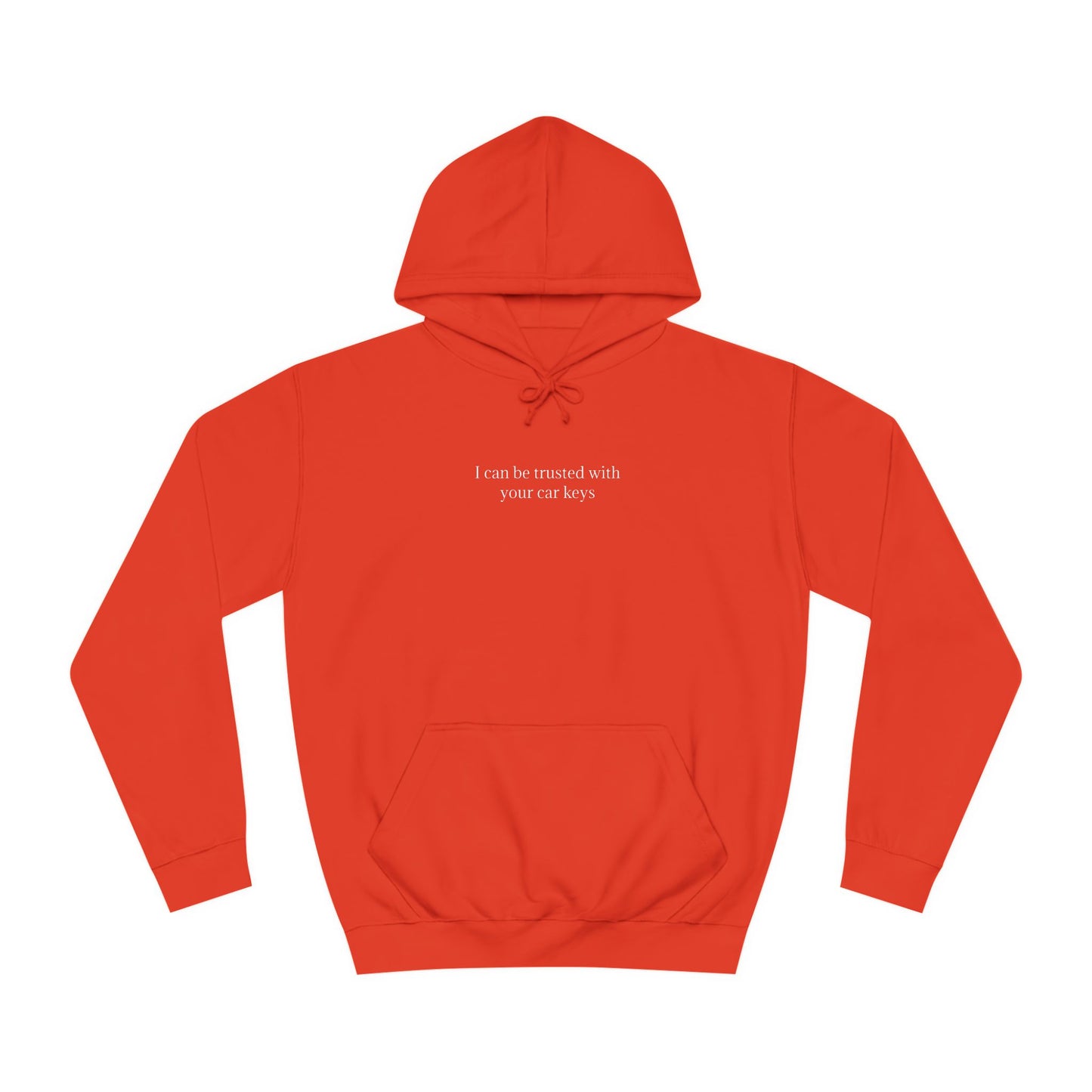 I can be trusted with your car keys hoodie
