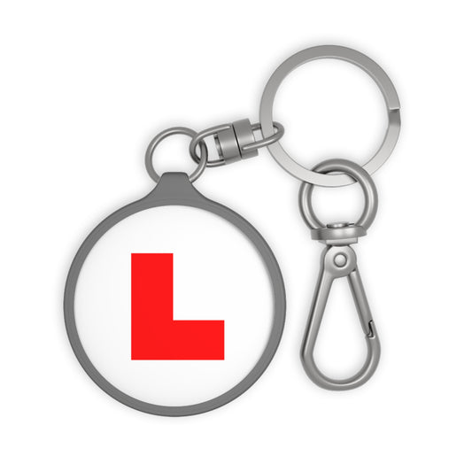 L Plate Keychain