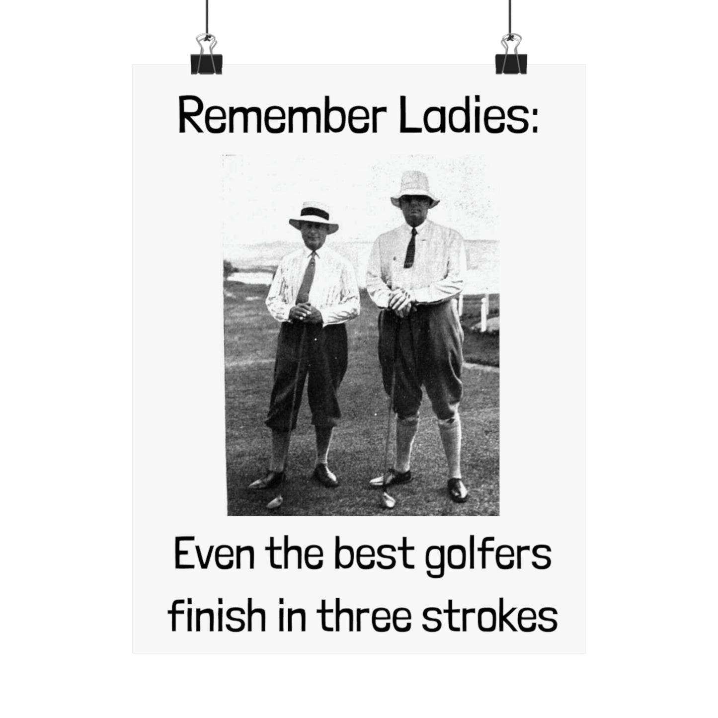 Golf Joke Poster