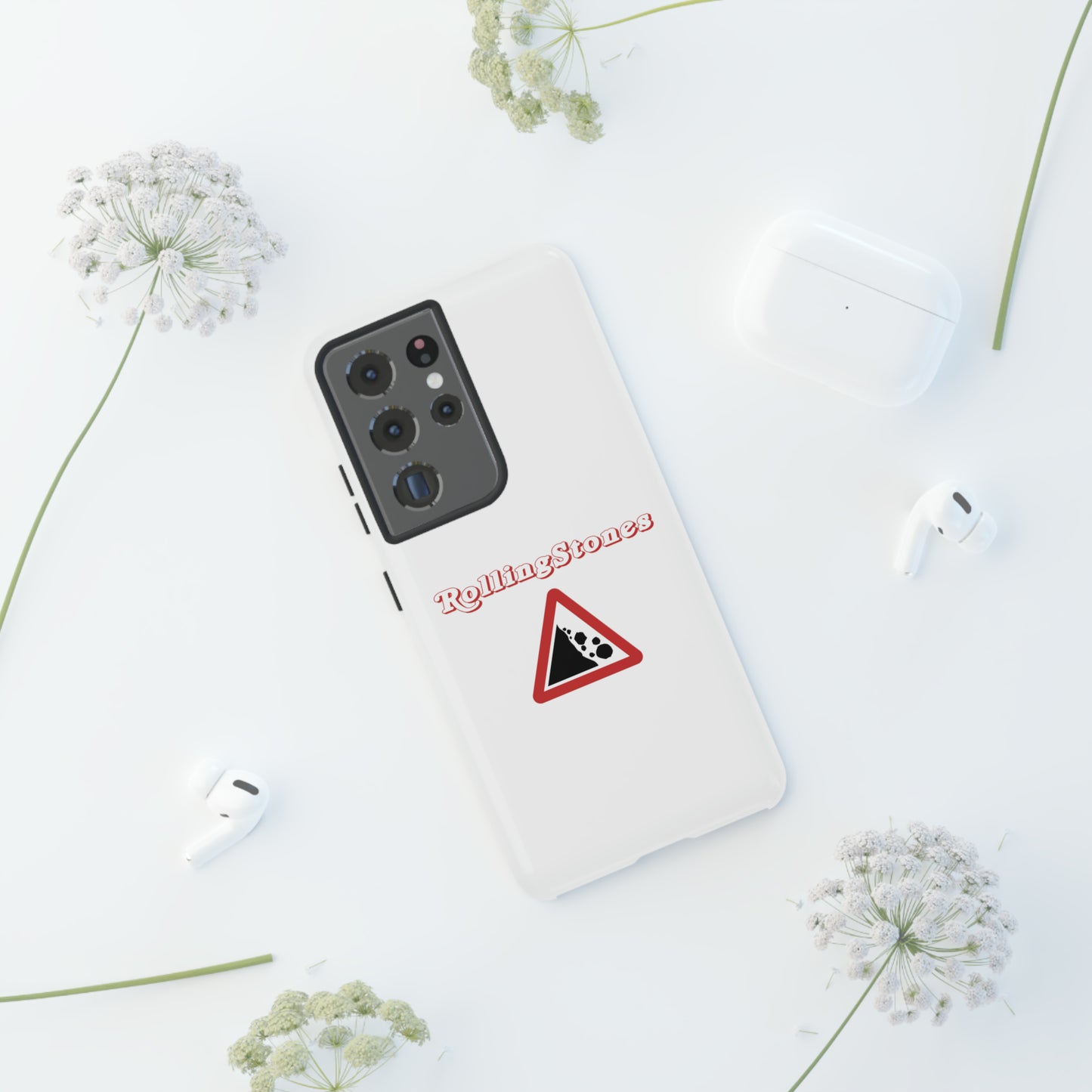 Rolling Stones Samsung Case White