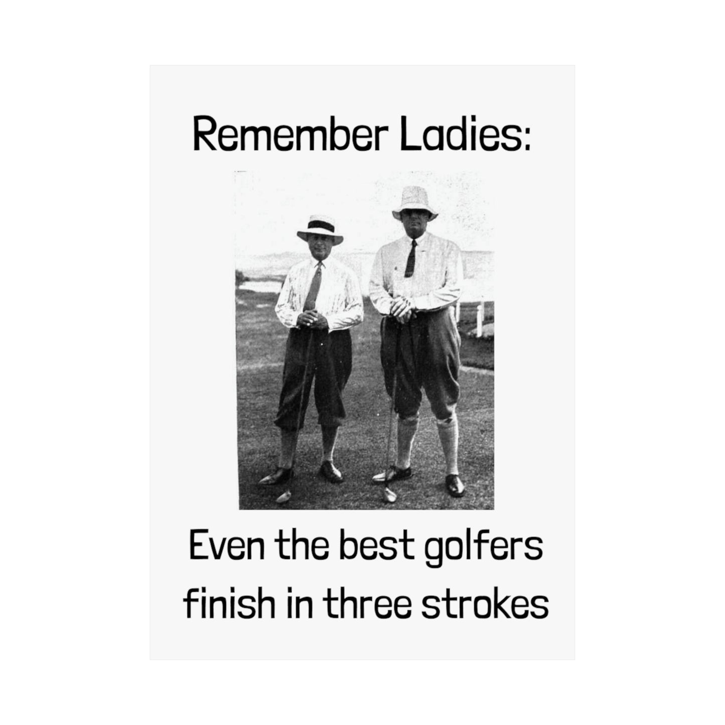 Golf Joke Poster