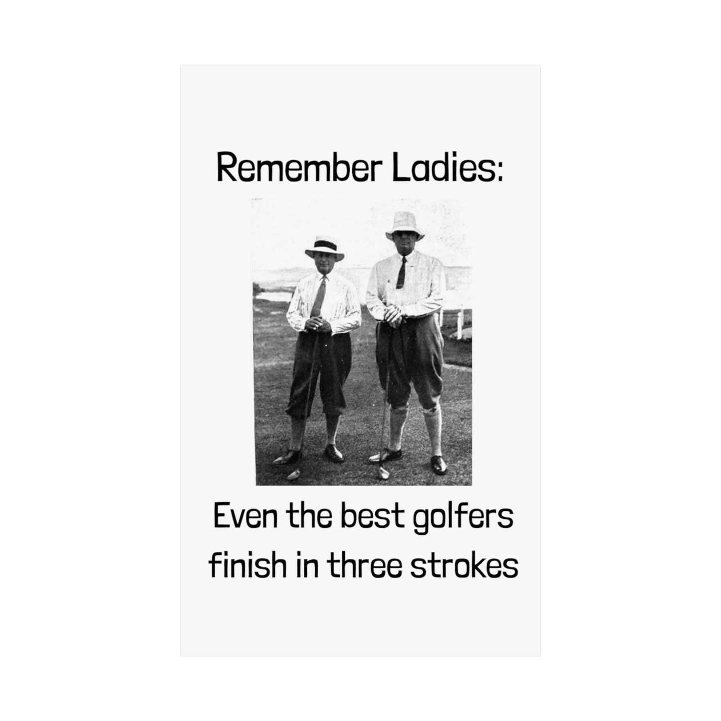 Golf Joke Poster