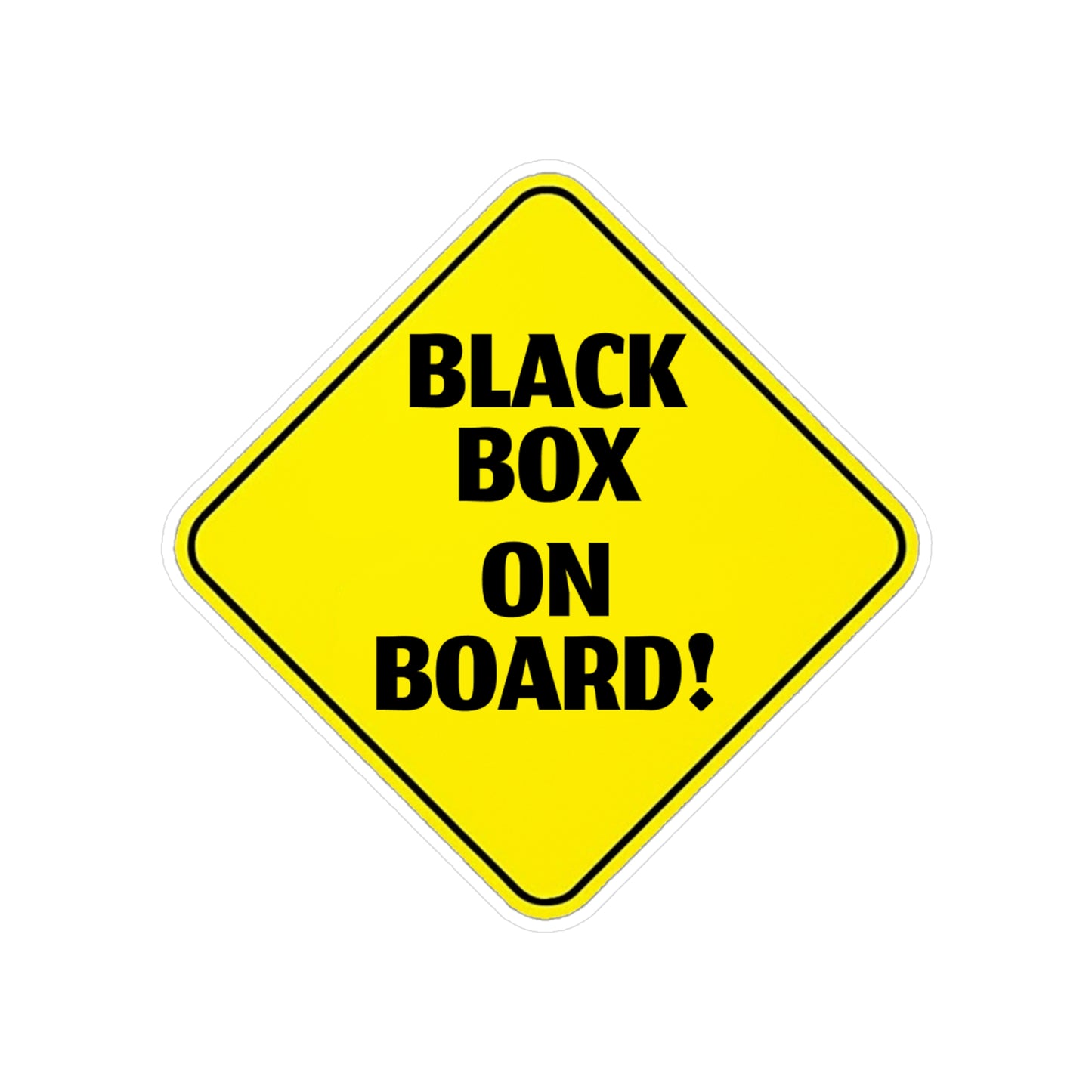 Black Box On Board | Cut Vinyl Stickers