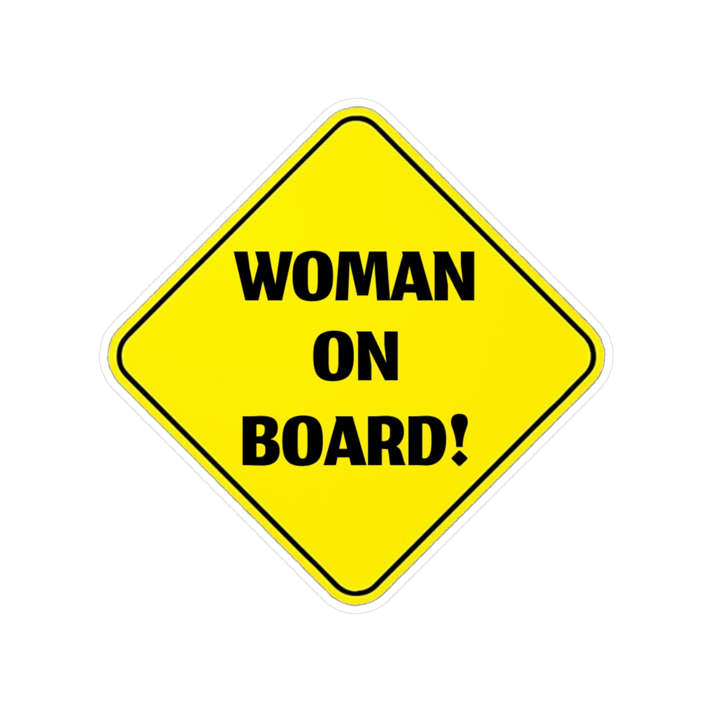 Woman On Board | Vinyl Cut Sticker