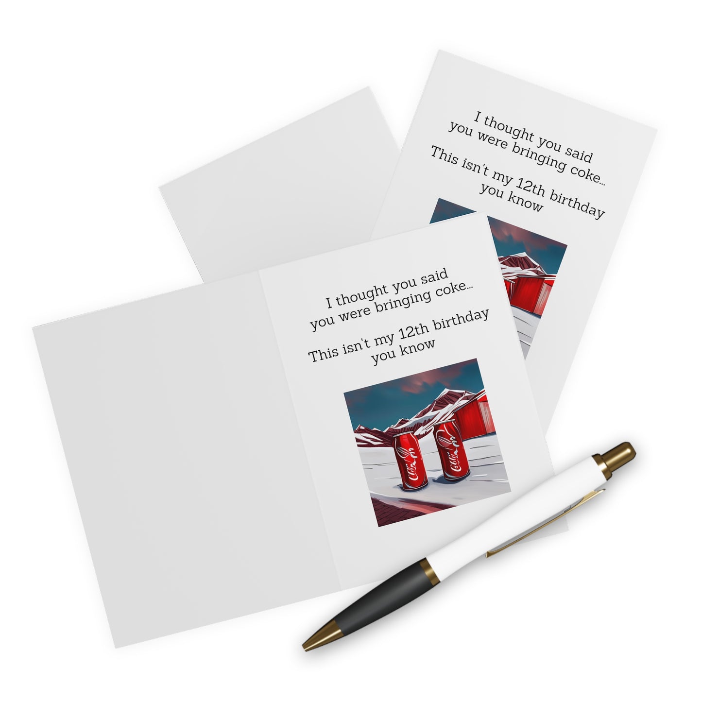 You were meant to bring coke | Greeting Cards | 5pcs