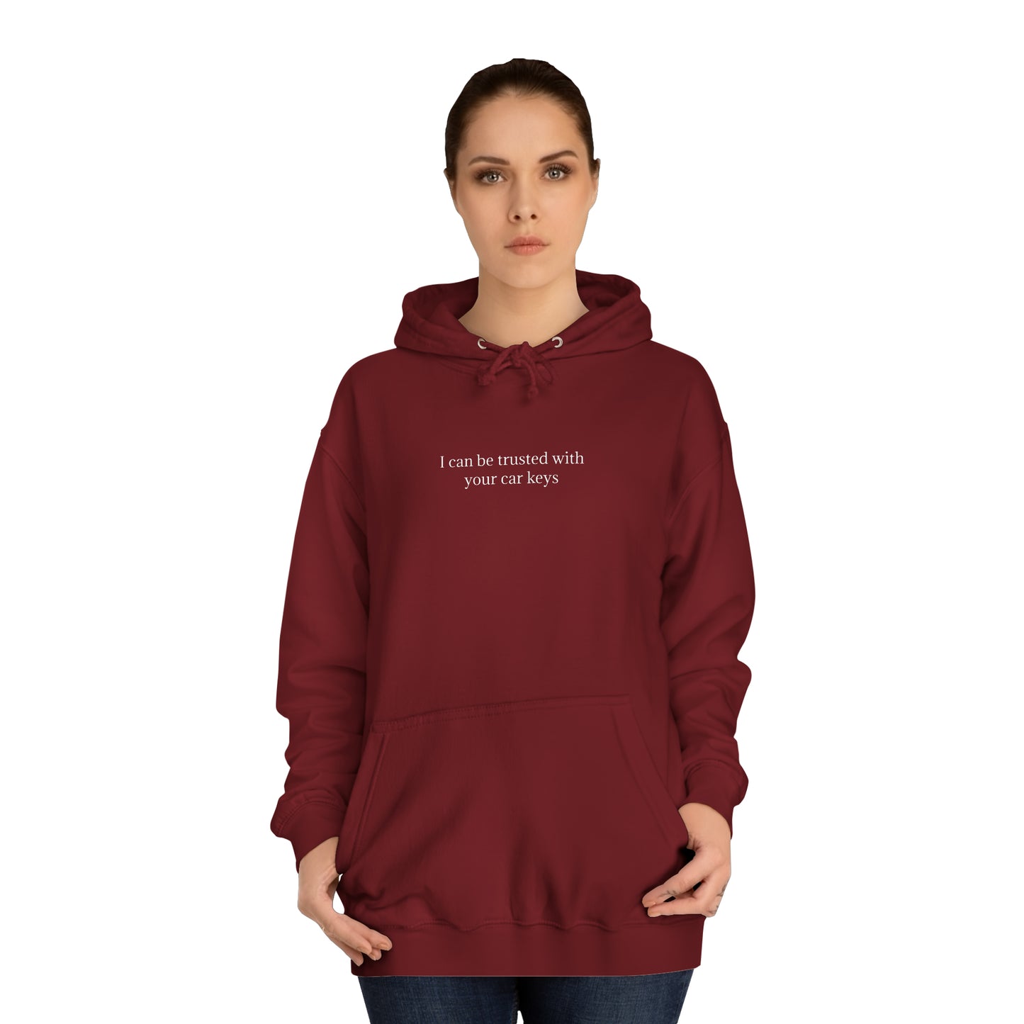 I can be trusted with your car keys hoodie