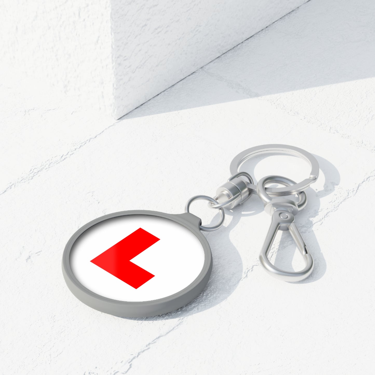 L Plate Keychain