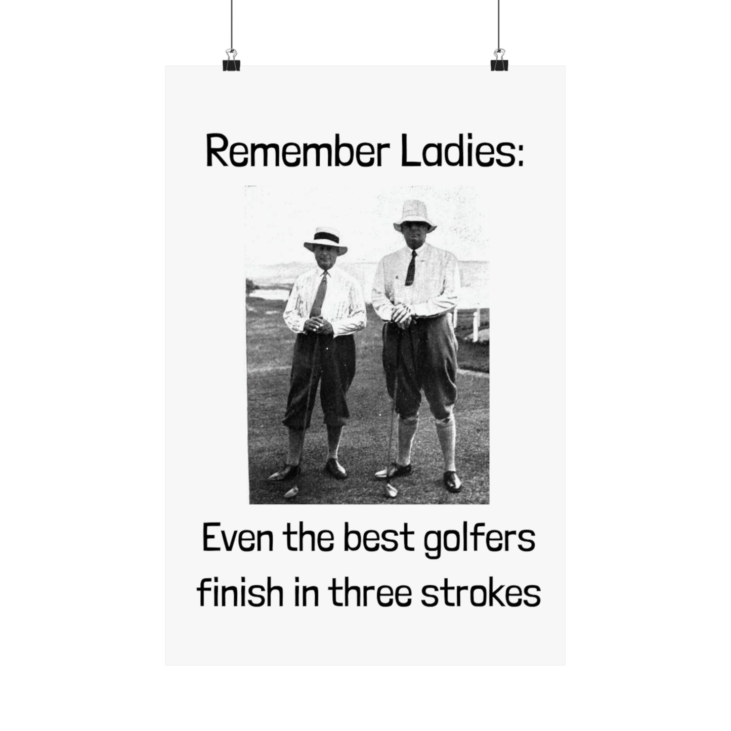 Golf Joke Poster