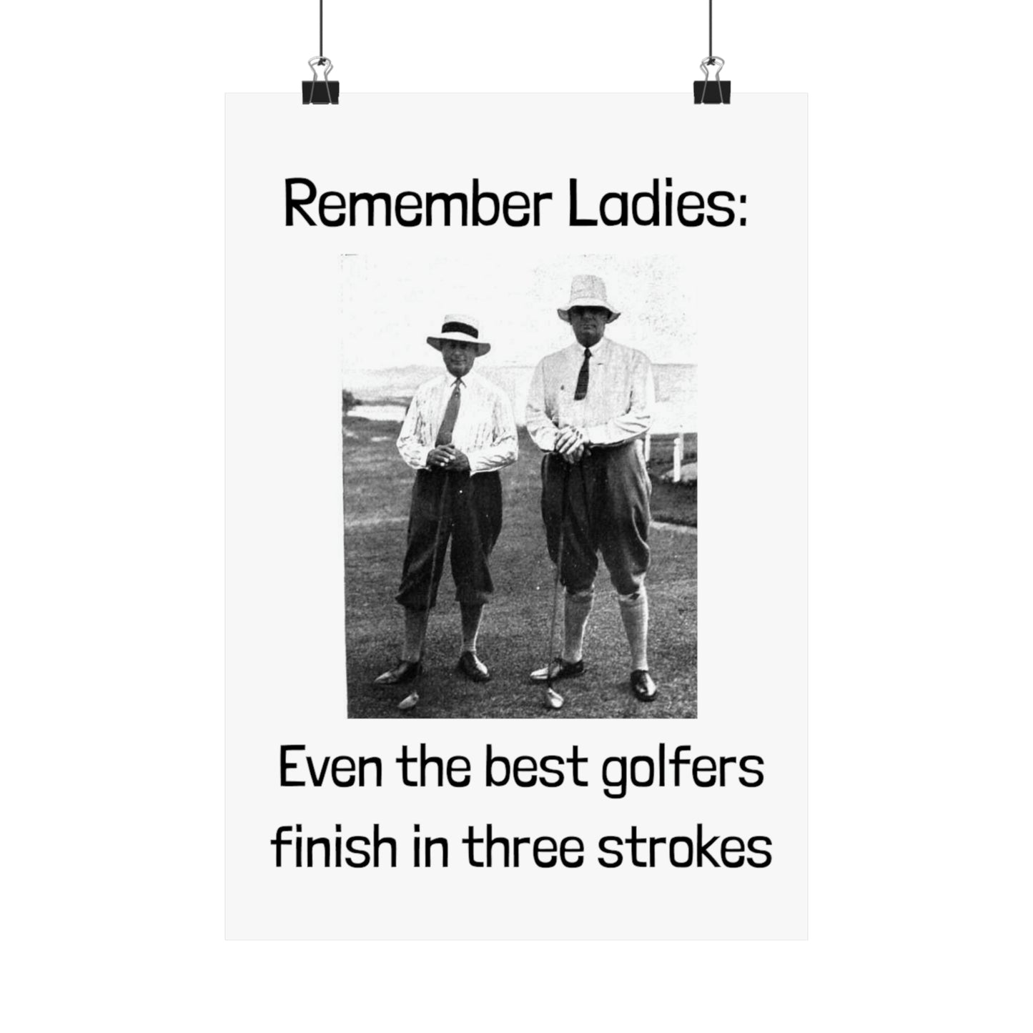 Golf Joke Poster