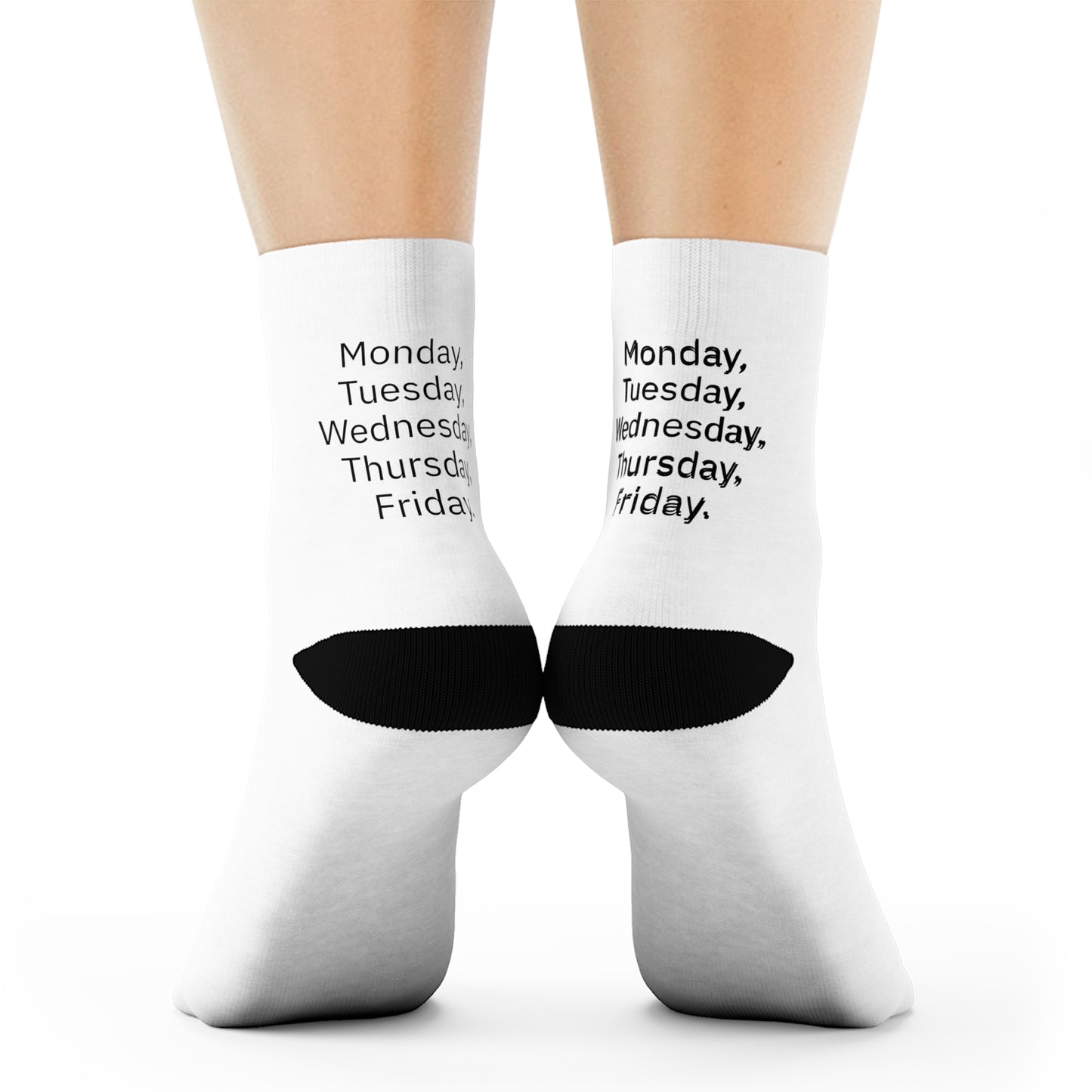 Mon Tue Wed Thu Fri Socks.