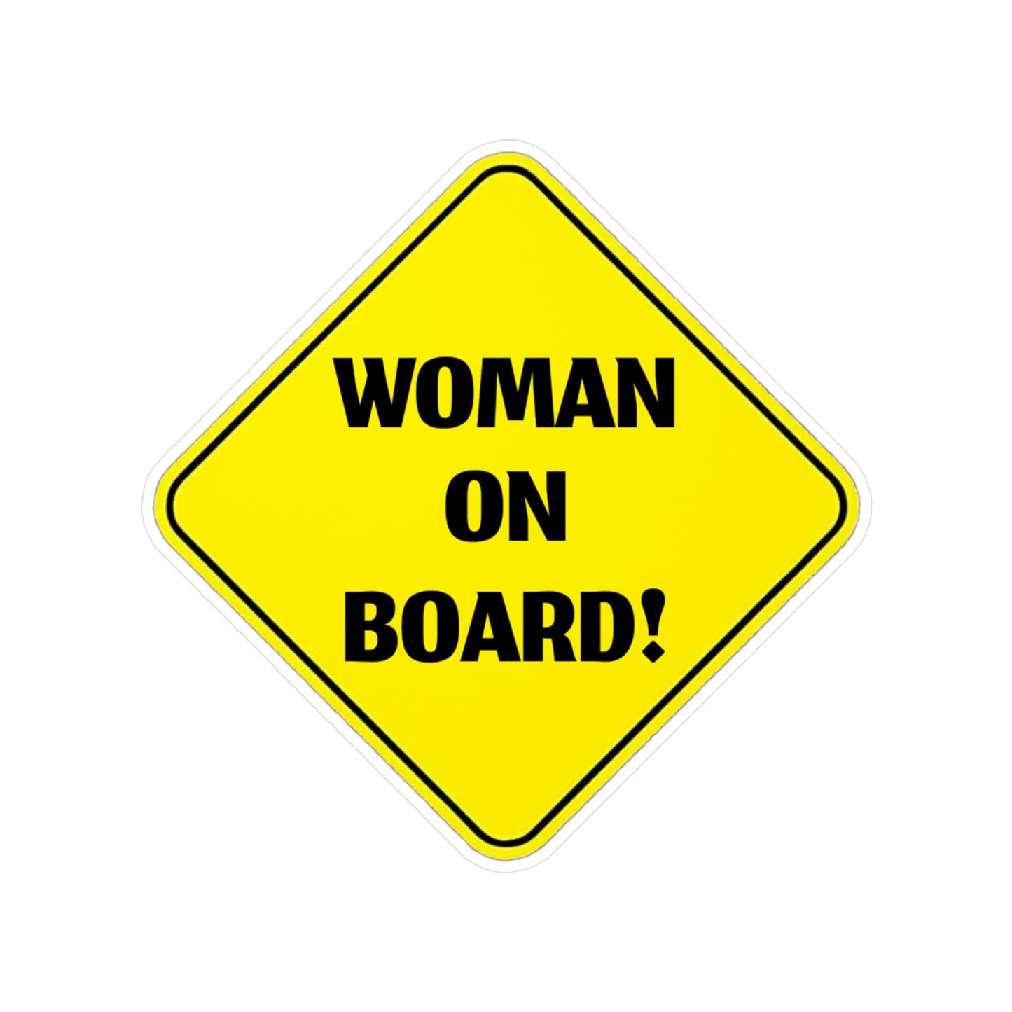 Woman On Board | Vinyl Cut Sticker