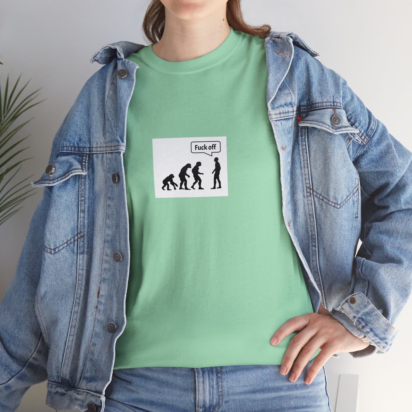 "Fuck Off" Evolution Joke TShirt