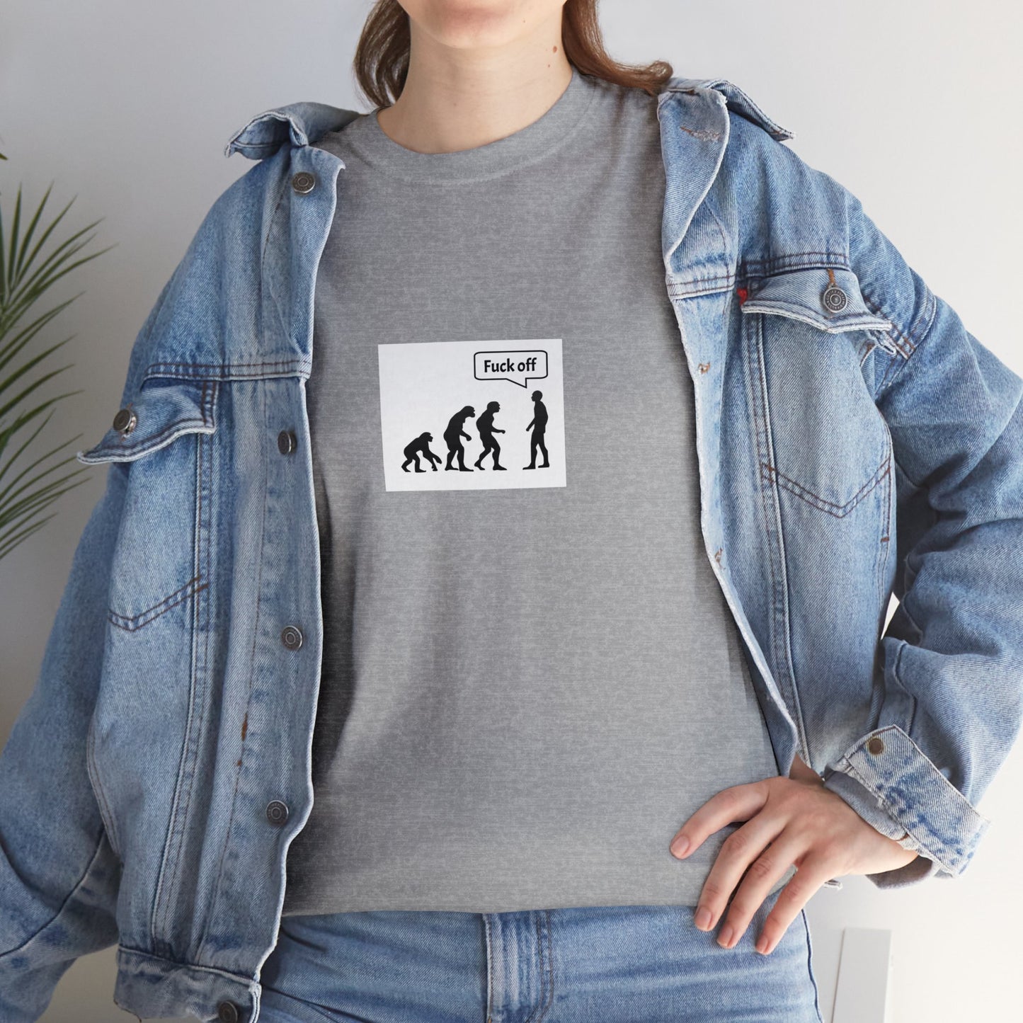 "Fuck Off" Evolution Joke TShirt