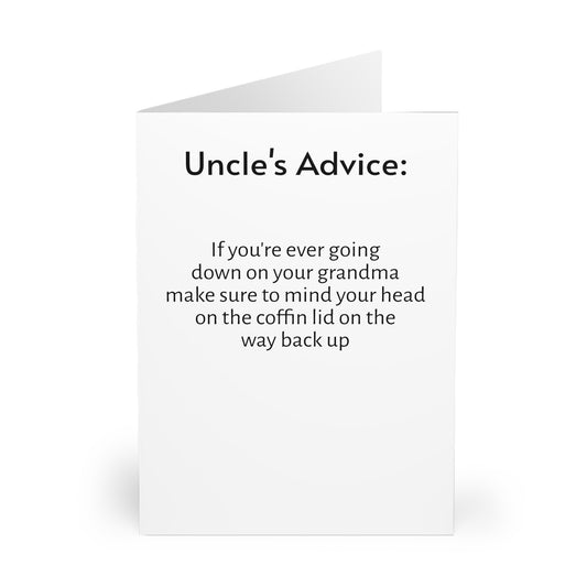 Uncle's Advice Greeting Card 5pcs