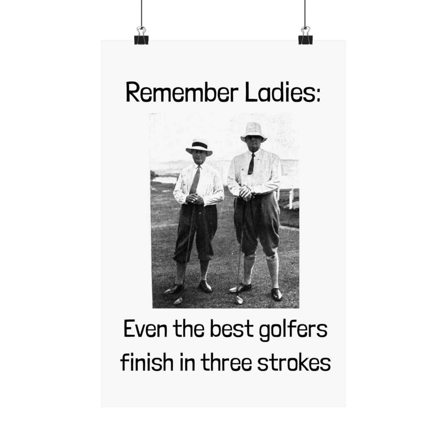 Golf Joke Poster