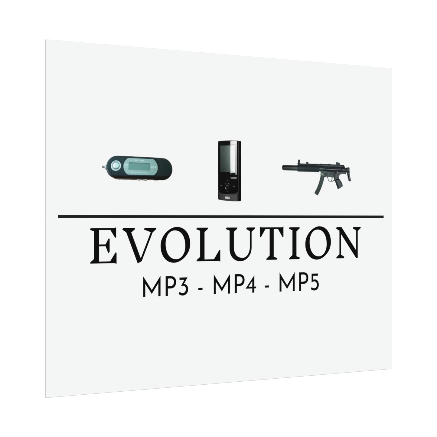 MP3 Evolution Matte Poster