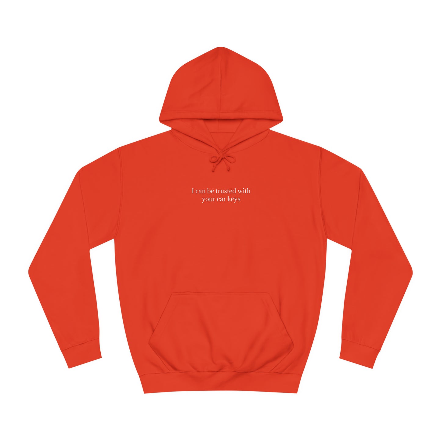 I can be trusted with your car keys hoodie