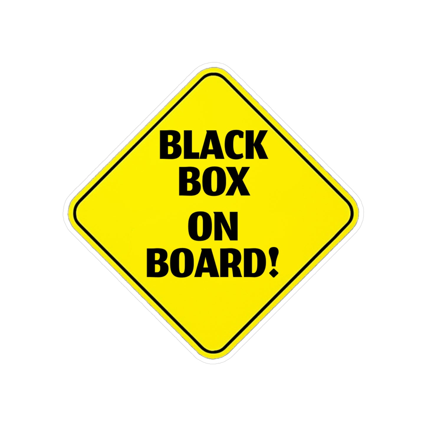 Black Box On Board | Cut Vinyl Stickers