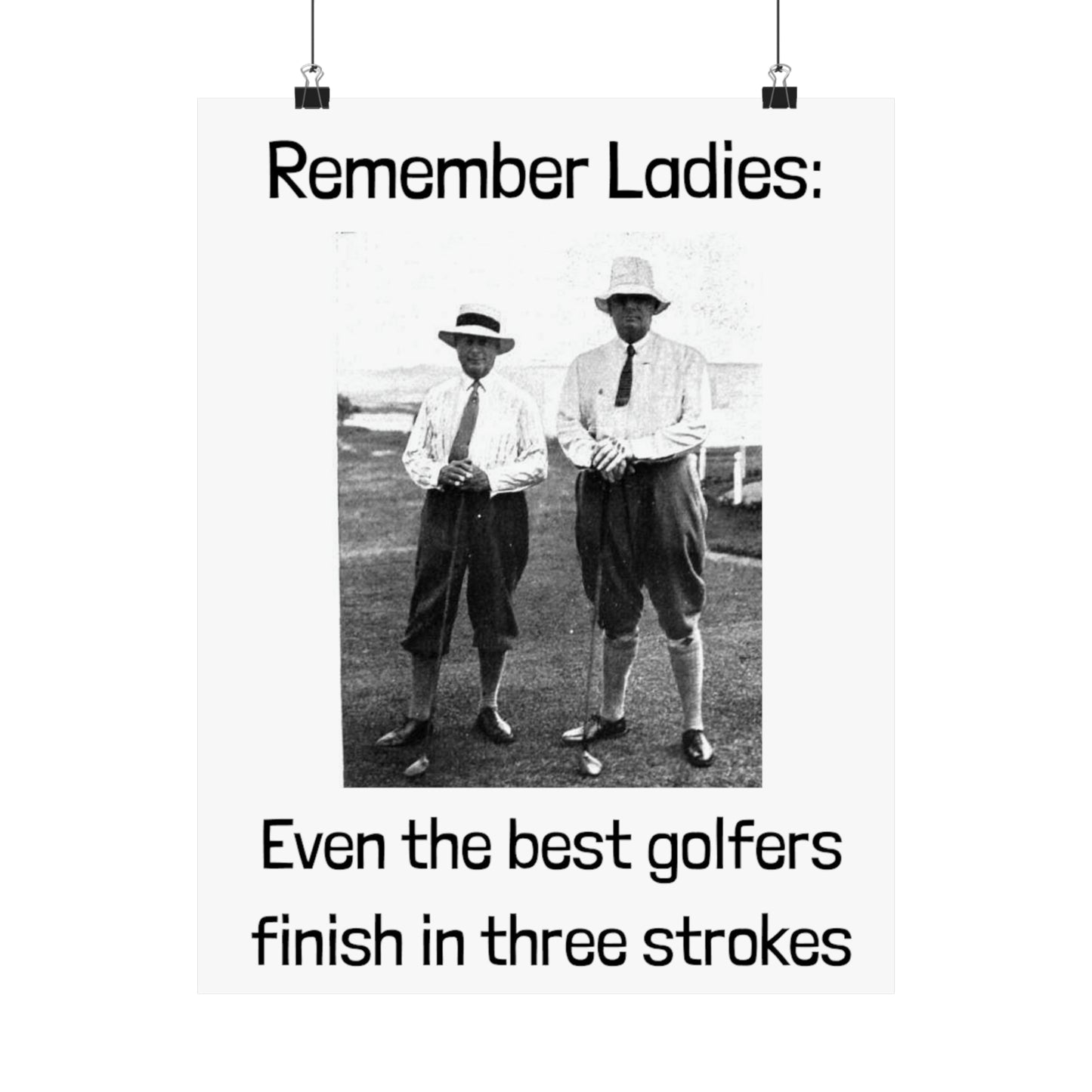 Golf Joke Poster