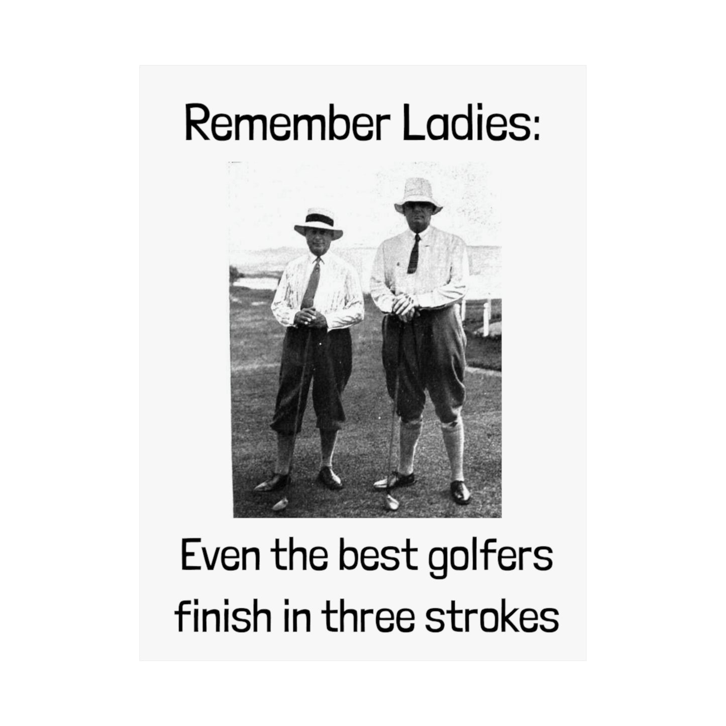 Golf Joke Poster