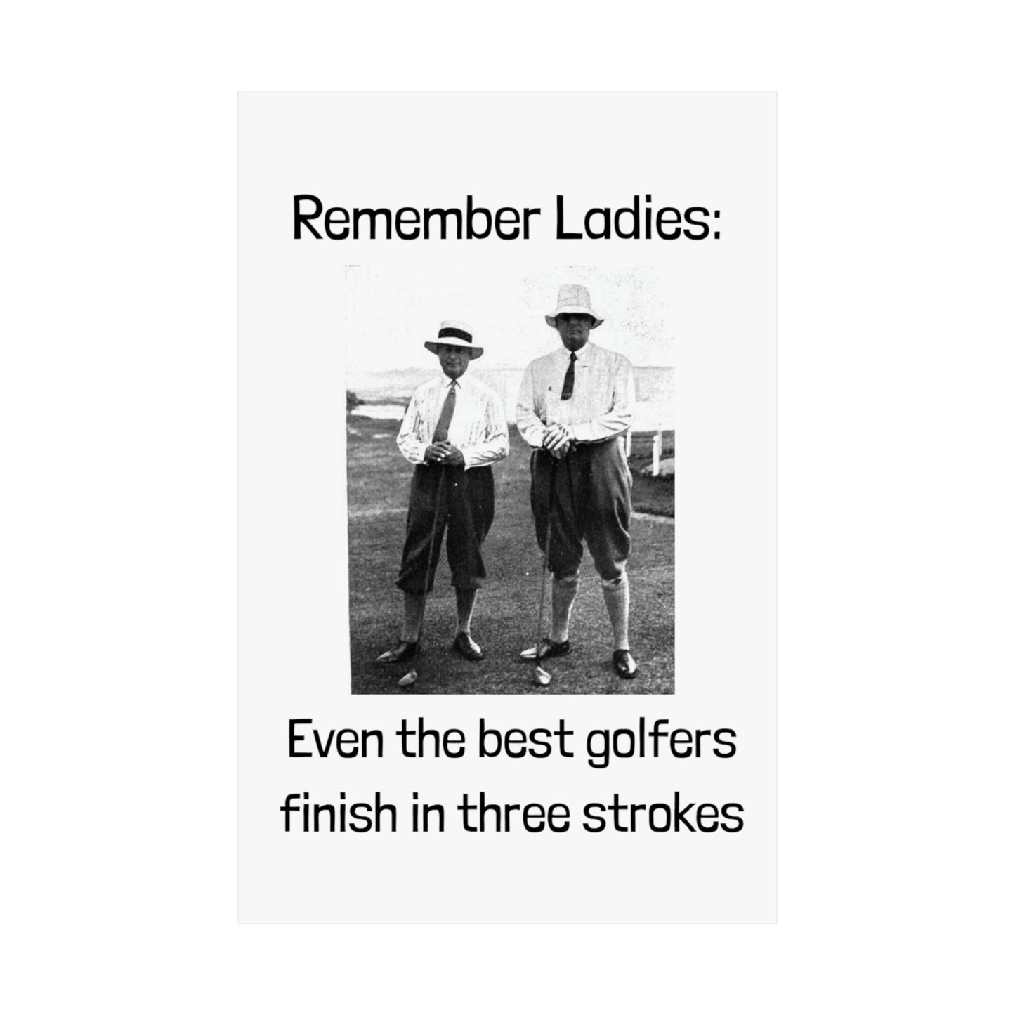 Golf Joke Poster