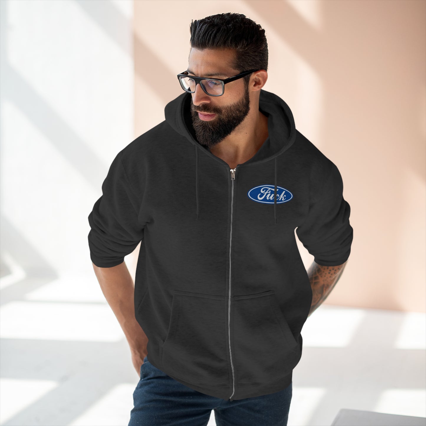Fuck Zipped Hoodie