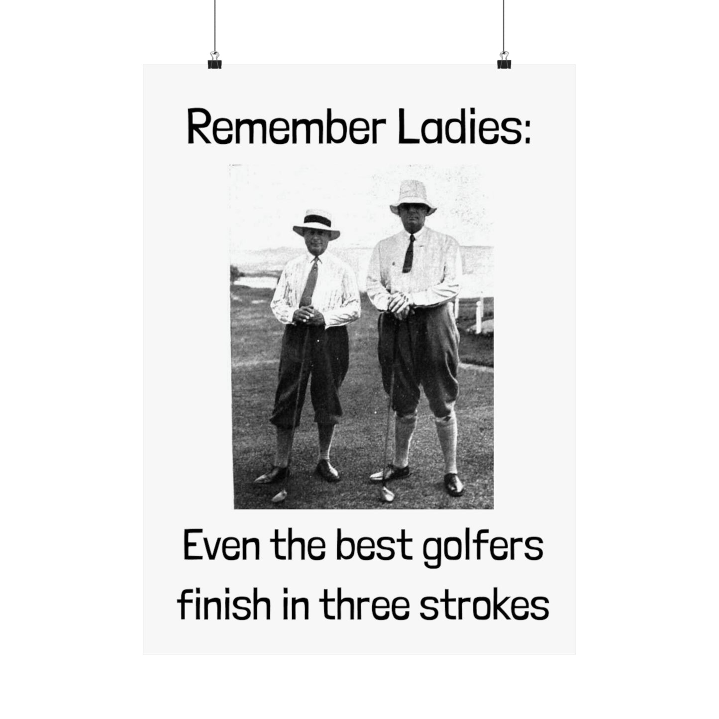 Golf Joke Poster