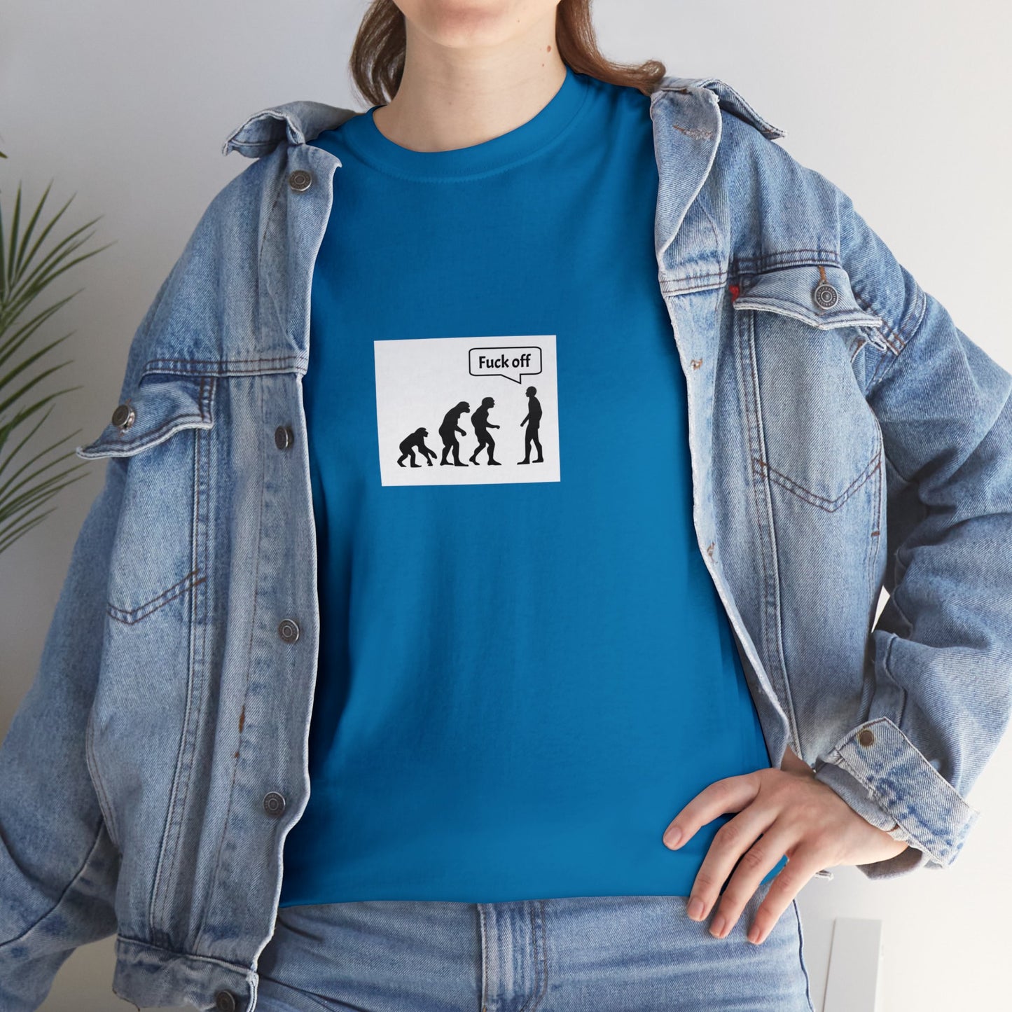 "Fuck Off" Evolution Joke TShirt