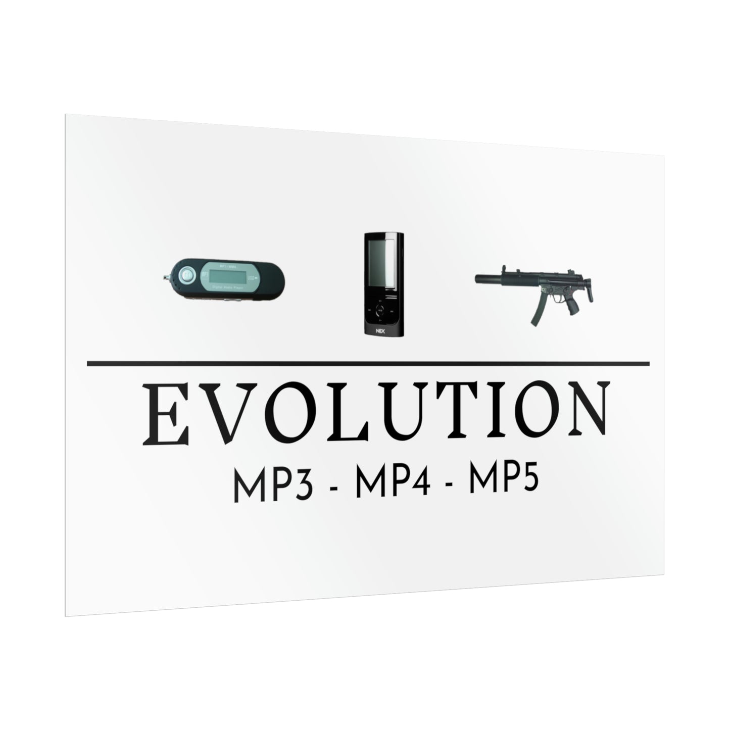 MP3 Evolution Matte Poster