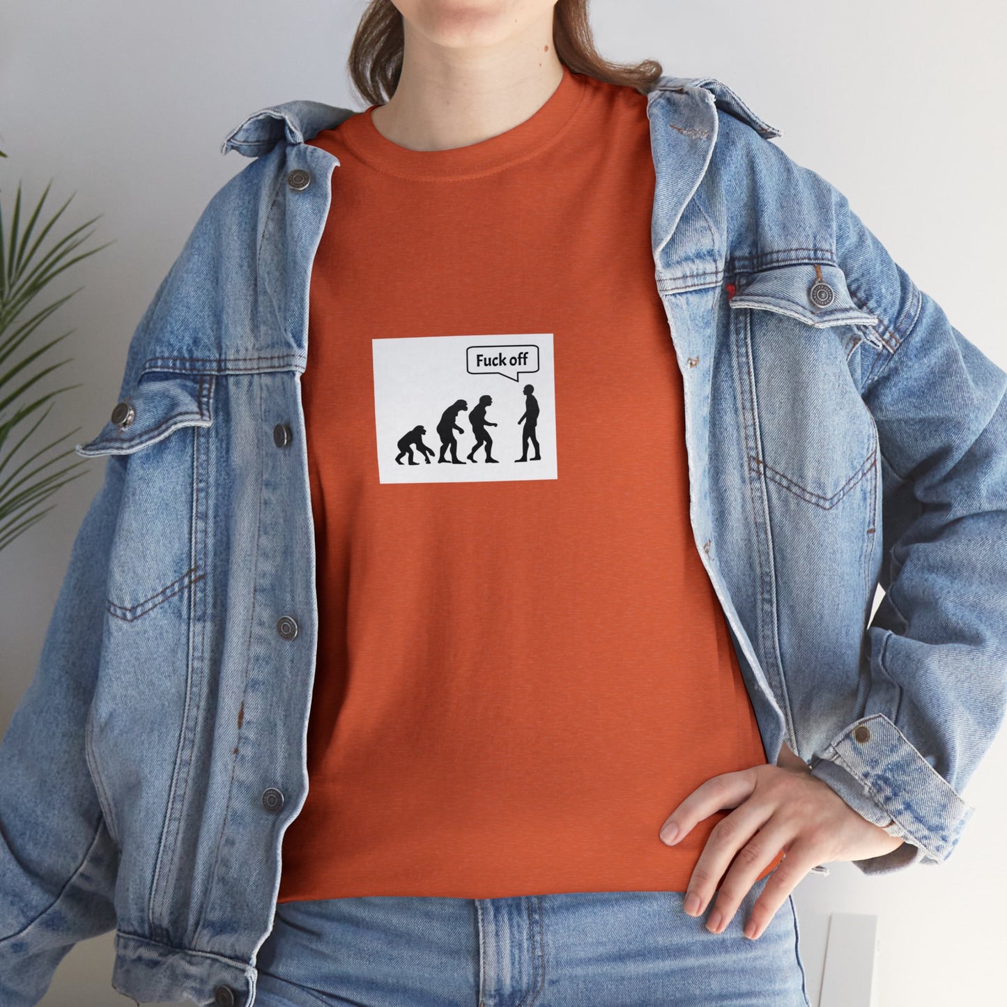 "Fuck Off" Evolution Joke TShirt