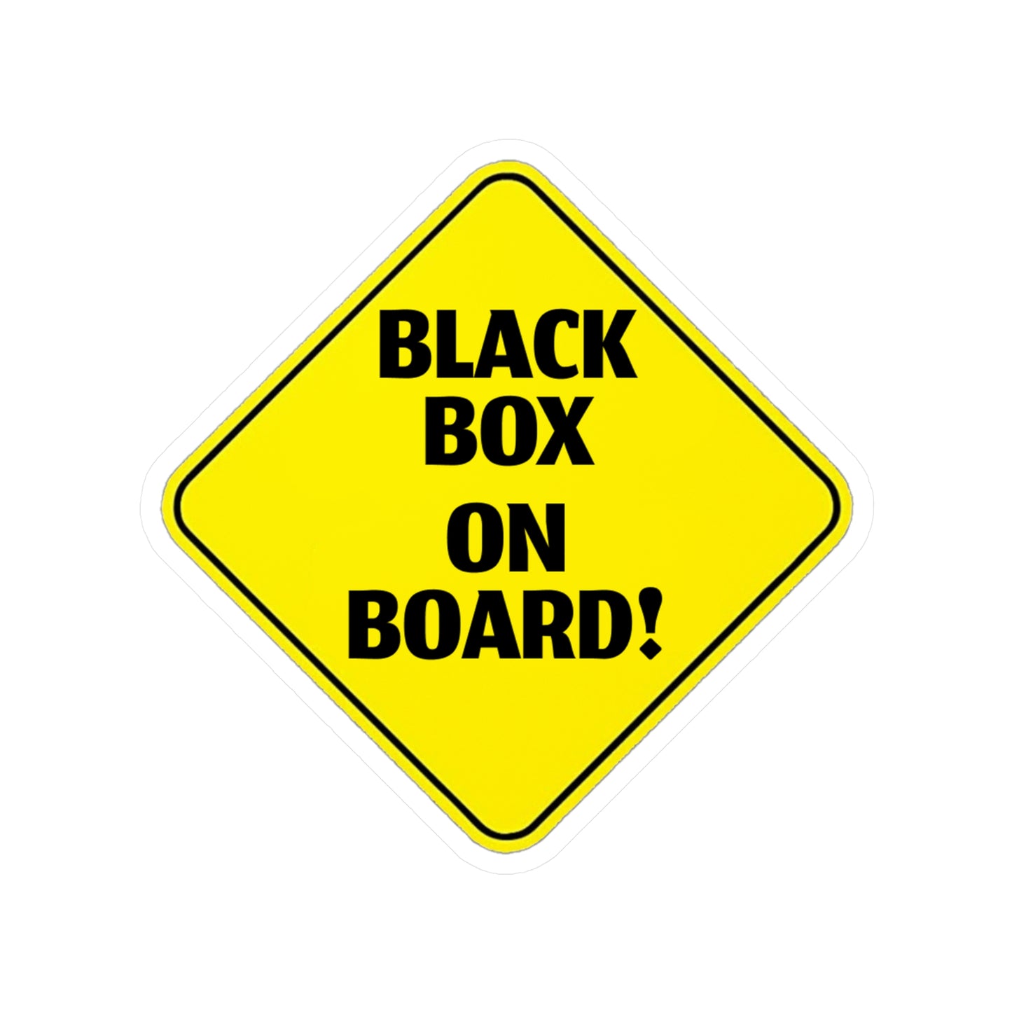 Black Box On Board | Cut Vinyl Stickers